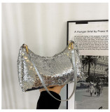 Fashion Sequins Design Ladies Shoulder Bag Vintage Portable Female Small Party Clutch Purse Handbags Shine Women Underarm Bags