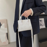 Flower Print Crossbody Bags for Women High Quality Pu Leather Female Shoulder Bag Ladies Portable Small Square Purses Handbags