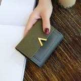 1PC Women Purse Vintage Small Short Leather Wallet Luxury Brand Mini Female Fashion Wallets And Purse Credit Card Holder