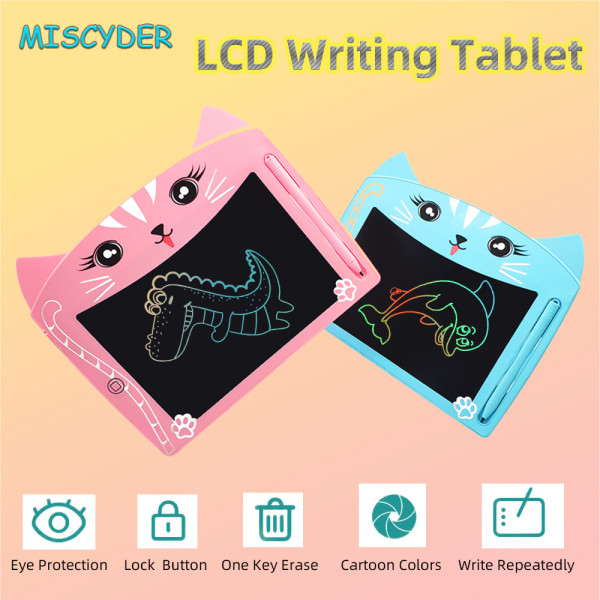 Cartoon Animals 8.5 Inch LCD Writing Tablets Colorful Message Board Drawing Toys Cute Christmas Gifts Painting Tool for Kids