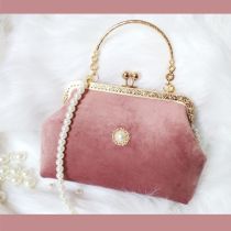 Vintage Fashion Small Shell Bag Bags Tote Women's Handbags Purses 2021 Chain Beads Hand Women Shoulder Crossbody Bags Bag