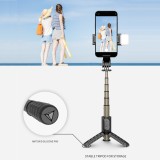 Mini Wireless bluetooth selfie stick tripod With fill light shutter Remote, Mini Extendable 4 in 1 Selfie Stick - 360° Rotation