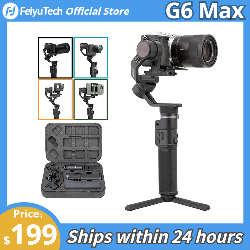 FeiyuTech Official G6 Max 3Axis Handheld Gimbal Stabilizer for