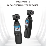 FeiyuTech 2022 New Feiyu Pocket SE Camera Handheld 3-Axis Gimbal Stabilized 4K Video Action Camera with Mic 117° View