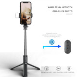 COOL DIER  Wireless bluetooth selfie tripod stick foldable Monopod with fill light shutter remote control For Smartphone