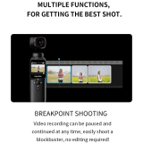 FeiyuTech 2022 New Feiyu Pocket SE Camera Handheld 3-Axis Gimbal Stabilized 4K Video Action Camera with Mic 117° View