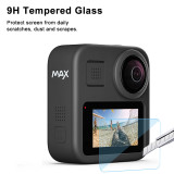 Tempered Glass Screen Protector for GoPro MAX Case Protection Protective Film for Go Pro 360 Housing Cover Accesorie Accessories