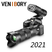 VENIBORY  Digital Camera HD D7200 PROTAX 33Million Pixel Auto Professional SLR Video Camera 24X Optical Zoom Three Lens