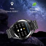 AMOLED Screen Smart Watch Always Display The Time Bluetooth Call Local Music Business Smartwatch For Mens TWS Earphones new 2022