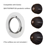 Godox SA-GD Godox Mount Speed Ring for Godox QR-P70/P90/P120 Parabolic Softbox for Godox ML60Bi/ML60 Studio Video Light