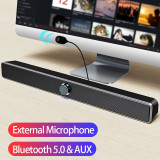 Soundbar TV Barra De Sonido Sound Bar Bluetooth Speaker Bocinas Alta Fidelidad Caixa De Som Para PC Computer Speakers Desktop