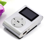 Fashion Mini Clip Music Player 3.5mm Stereo Jack Waterproof Sport MetalMP3 Support Micro SD TF Card Card with screen MP