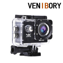 VENIBORY  4K/25FPS Digital Camera WiFi 2.0 \ 170 Underwater Waterproof Cushion Water Helmet Video Recorder Radical Sport Camera