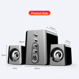 2022 LED Computer Combination Speakers AUX USB Wired Wireless Bluetooth Audio System Home Theater Surround SoundBar for PC TV