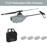 C127 2.4G RC Helicopter Professional 720P Camera 6 Axis Gyro WIFI Sentry Spy RC Drone Wide Angle Camera Single Paddle RC Toy