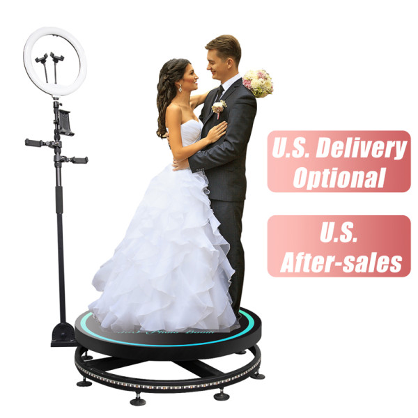 360 Photo Booth Rotating Machine Photobooth 360 Camera Video Photo Booth for Events Parties Shipping From Overseas Warehouses