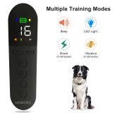 Pet Dog Training Electronic Collar 1200m Wide  Range Remoter Two Dogs  Beep Vibration Shock LCD  Light  Modes Waterproof  Device