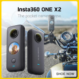 Original Insta360 ONE X2 Standalone/Bike Kit/Motorcycle Kit/Creator Kit Lite/Battery Kit FlowState Stabilization 5.7K Video Cam