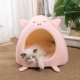 Warm comfort Cat Bed Pet Basket Lounger Kitten House Mat Small Dogs Cave Tent Cute Soft Cushion Washable Cats House Beds For