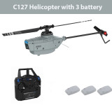 C127 C186 2.4G RC Helicopter 4 Propellers 6 Axis Gyro Sentry Spy RC Drone Single Paddle Electronic Gyroscope for Stabilization