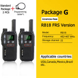 Retevis RB618 Mini Walkie Talkie Rechargeable Walkie-Talkies 1 or 2 pcs PTT PMR446 Long Range Portable Two-way Radio For Hunting
