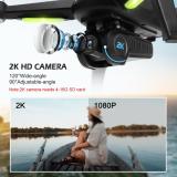 Brushless Drone for Adults with 2K FHD Camera Video, JJRC JJPRO X5 30km/h 20 mins Flight Time Quadcopter, 5G WiFi FPV GPS Drone
