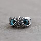 KSRA 2022 New Vintage Punk Owl For Women Men Resizable Simple Animal Gift Fashion Female Jewelry Accessories
