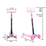 Children Balance Scooter Bike Kids Ride on Toy Gift for 2-8 Years Old Children for Scooter 3 Wheel Height Adjustable XJ