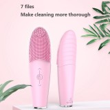 Silicone Face Washing Machine Ultrasonic Vibration Waterproof Powered Facial Cleansing Devices Brushes Home Use Beauty