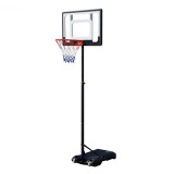 CC0182 Adjustable Height Basketball Stand Children Mobile Training Basketball Rack Toy Quality Transparent Basketball Backboard