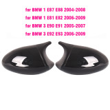 ABS Carbon Fiber Colour  Rearview Side Mirror Cover Cap For BMW E90 E91 2005-2007 E92 E93 2006-2009 M3 Style E80 E81 E87