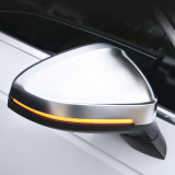 For Audi A4 A5 S4 S5 B9 Car Rearview Mirror Cover Side Wing Protect Frame Covers Trim Silver Matte Chrome Shell