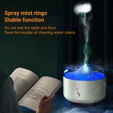 1.3L Aromatherapy Humidifier Jellyfish Mist Ring Essential Oil Diffuser Water Sprayer with LED Lamp Home Umidificador De Ar