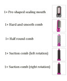 Hir Trap Electric Hair Dryer 5 In 1 Hair Comb Negative Ion Straightener Brush Blow Dryer Air Detachable Wrap Curling Wand Brush