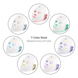 Led Face Masks Light Therapy 7 Color Photon Red Light Therapy Facial radiofrequency Skin Rejuvenation Mask Face Care USB Charge