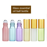 wholesale Glass Essential Oil Roller-on Bottles with Stainless Steel Roller Balls 3ml -10ml Pearlescent Vials100pcs