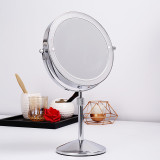 8 inch Bedroom or Bathroom table Lifting Makeup Mirror, 3X 5X 10X Magnifying Double Mirror with LED Light Rotate 360 degrees Mir