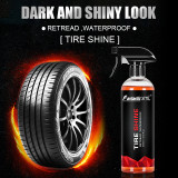 500ml Car Tire Shine Tyre Gloss Spray Refurbishing Agent Polishing Spraying Wax Cleaner Black Rubber Protective Car Accessories