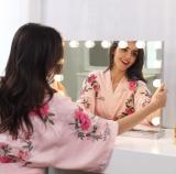 NEW Frameless Vanity Mirror with Light Hollywood Makeup Lighted Mirror 3 color Light Cosmetic Mirror Adjustable Touch Screen