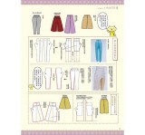 Doll Clothes Paper Textbook Volume 2 by Sawako Araki Doll Clothes,Skirts,Pants Patterns Book DIY Making Doll Clothes