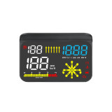 HUD M15 Head Up Display Overspeed Speedometer Warning OBD2 Gauge Projector Speed OBD Meter Mileage Car Electronics Accessories