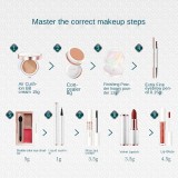 Rosemary 9pcs/set Makeup Set Carved Lipstick Concealer Makeup Loose Powder Eyebrow Pencil Eyeliner Eye Shadow Pen Lip Gloss