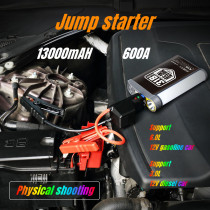 13000mAh Jump Starter for Car Starting Device Power Bank 600A 12V Auto Jump Booster Starter Battery Cars Emergency Camp Lighting