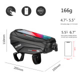 WILD MAN 3L Bike Bag Front Cycling Bag Rainproof Touch Screen Bicycle Phone Bag 4.7--6.7 Inch Mobile Phone Case MTb Accessories