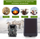 Outdoor Solar Panel 3000mah 9V Solar Power Supply Charger Battery for  Trail Cameras night vision power bank waterproof