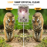 20MP 1080P Hunting Trail Camera Wildlife Night Vision Motion Activated Outdoor Waterproof Wildlife Scouting Trap Game Cam