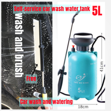 5L Hand Foam Car Wash Pump Pressure Sprayer Washer Car Washing Washbasins Brush Tool Pneumatic Foam Cannon Compression Sprayers