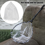 Replacement Collapsible Fishing Net Rubber Fishing Tools Mesh Hole Fish Catch Release Casting Network Trap Landing