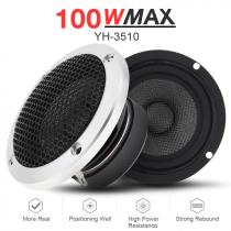 2pcs 3.5 Inch Audio Sound Speaker Sets Pure Midrange Auto Three Frequency Modified Speakers Loudspeaker DIY Sound System