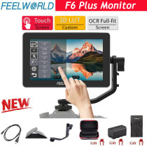 FEELWORLD F6 PLUS 5.5 Inch on Camera DSLR Field Monitor 3D LUT Touch Screen IPS FHD 1920x1080 Video Focus Assist Support 4K HDMI